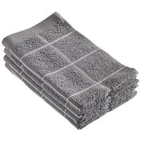 GÄSTETUCHSET 30/50 cm CHECK Anthrazit 2-teilig  - Anthrazit, Textil (30/50cm) - Esposa