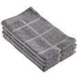 GÄSTETUCHSET 30/50 cm CHECK Anthrazit 2-teilig  - Anthrazit, Textil (30/50cm) - Esposa