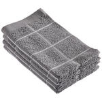 GÄSTETUCHSET 30/50 cm CHECK Anthrazit 2-teilig  - Anthrazit, Textil (30/50cm) - Esposa