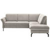 ECKSOFA in Flachgewebe Beige  - Beige/Schwarz, Konventionell, Textil/Metall (241/190cm) - Beldomo Comfort