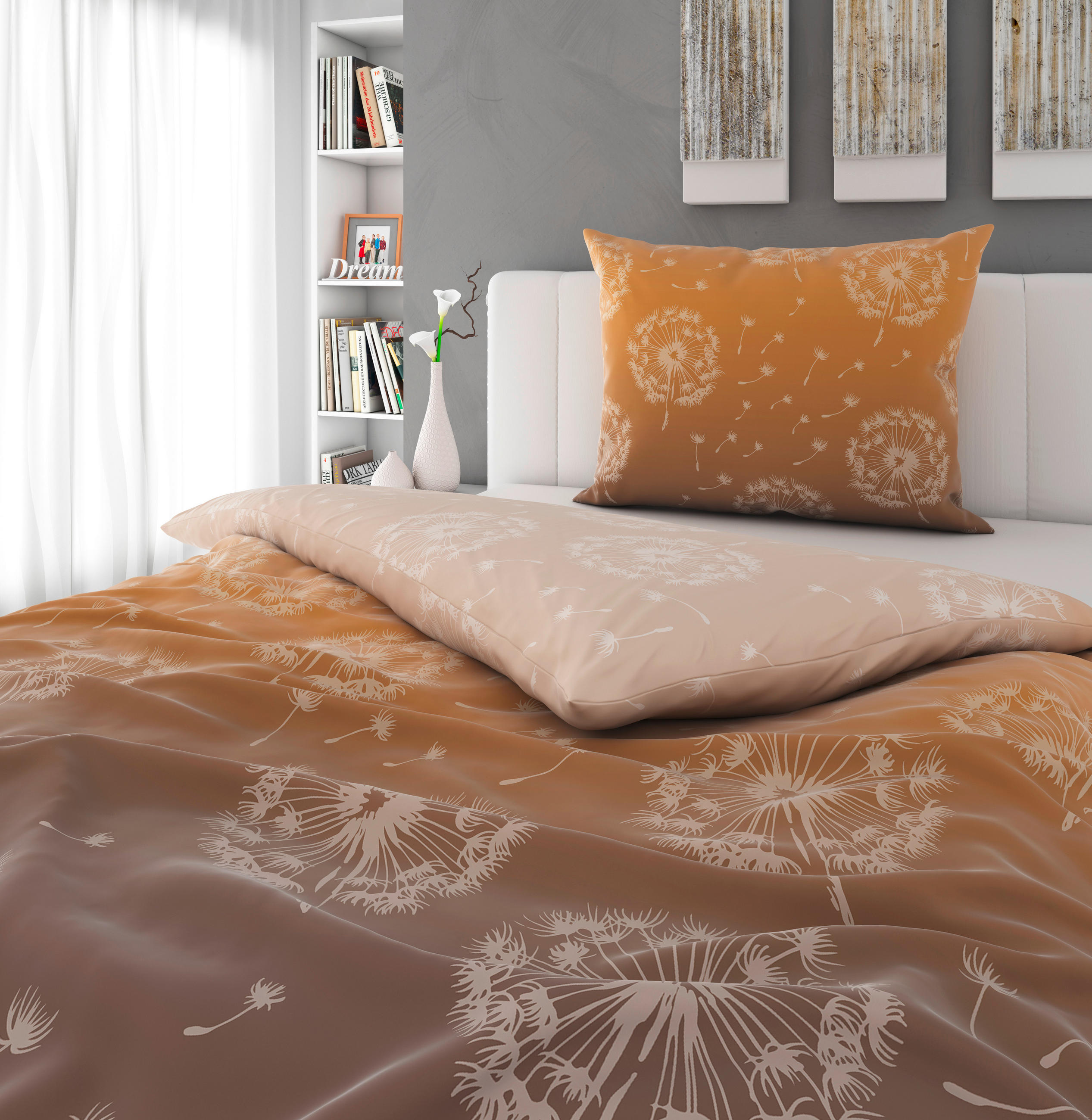 POSTEĽNÁ BIELIZEŇ, satén, prírodná farba, 140/200 cm - prírodná farba, Konventionell, textil (140/200cm) - Bio:Vio
