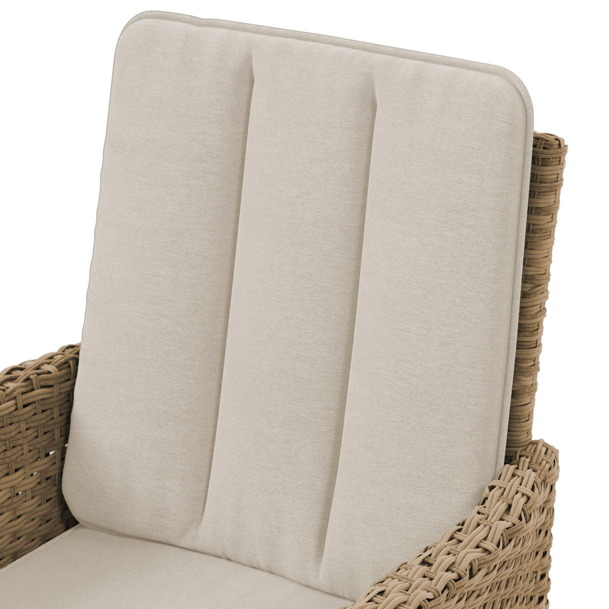 LOUNGE GARNITÚRA 4 részes    - bézs/natúr színű, Romantik / Landhaus, műanyag/Üveg - Ambia Garden