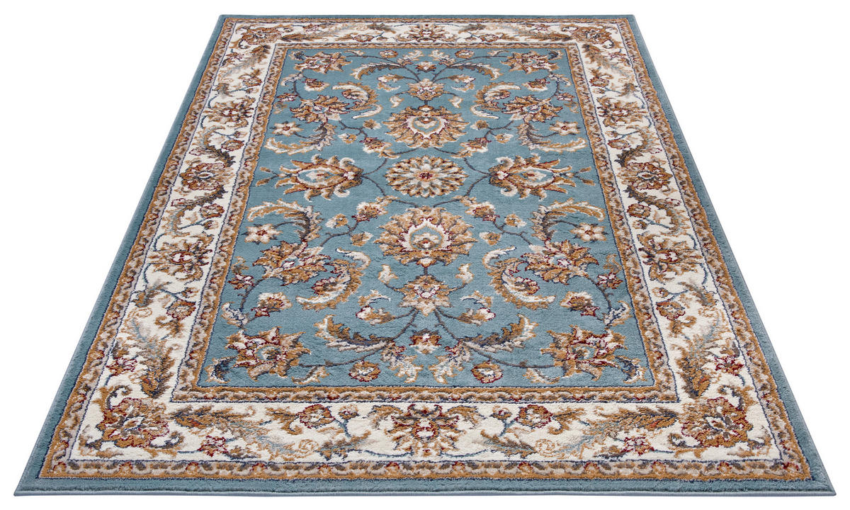 FLACHWEBETEPPICH 160/235 cm Luxor Creme, Mintgrün  - Creme/Mintgrün, Design, Kunststoff/Textil (160/235cm)