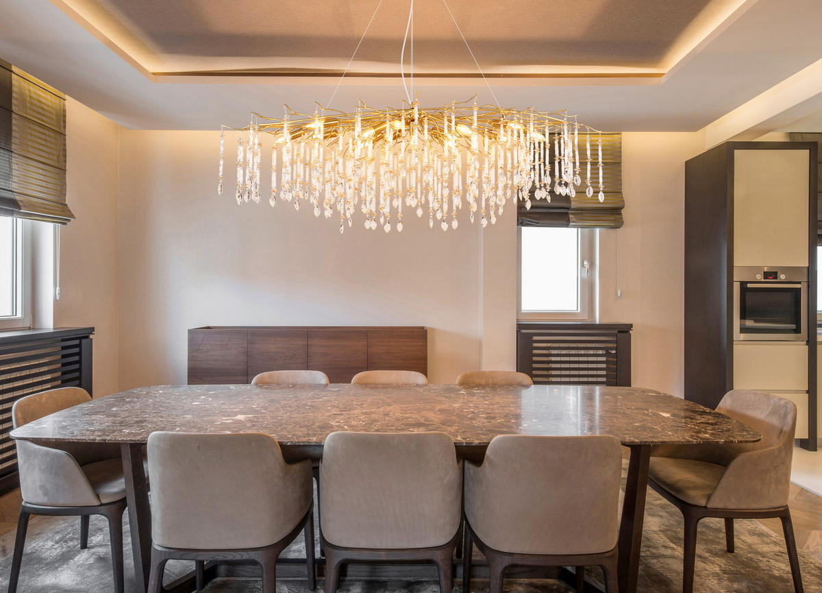 HÄNGELEUCHTE 150/60/120 cm  - Klar/Transparent, KONVENTIONELL, Glas/Kunststoff (150/60/120cm) - Globo