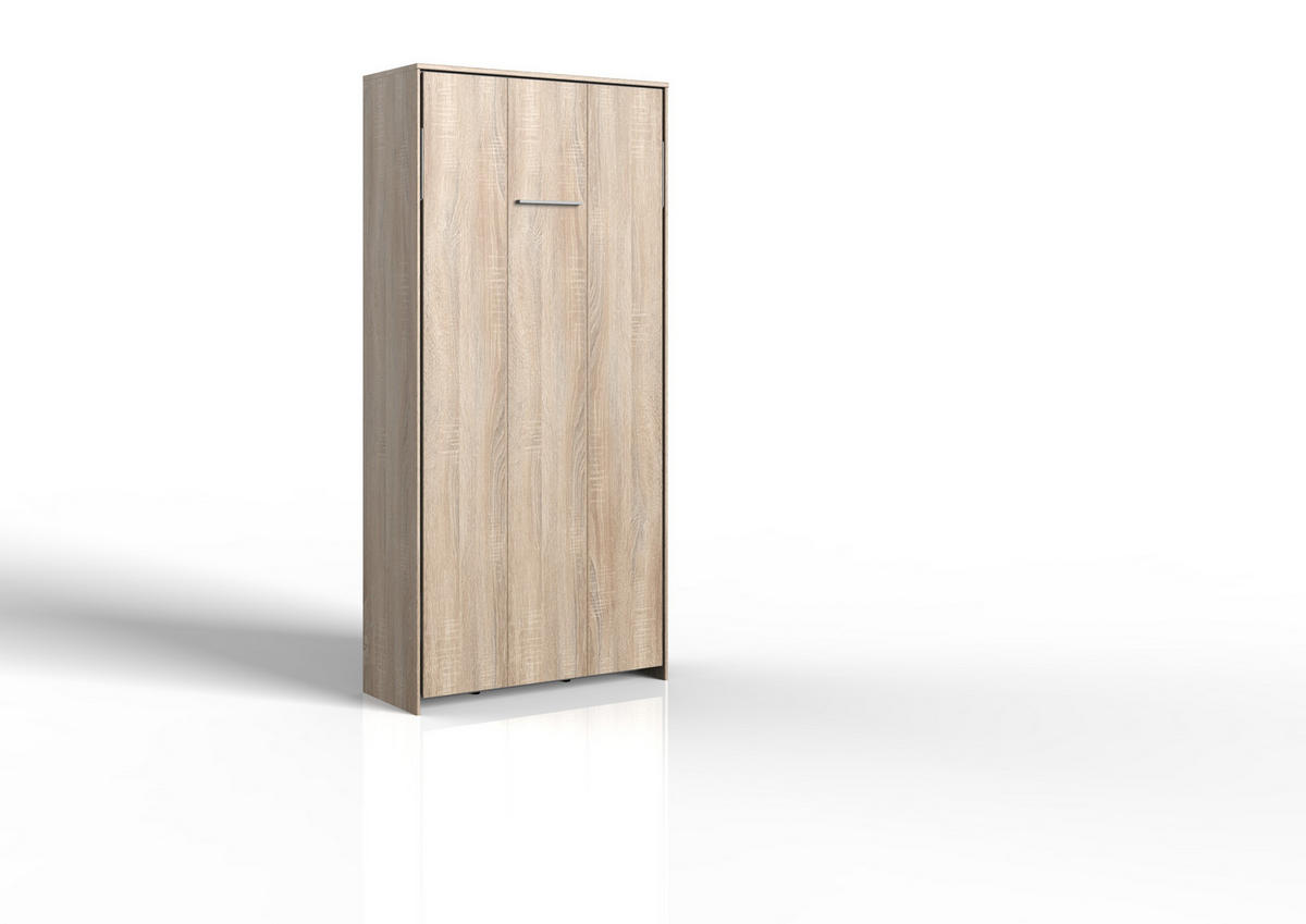 SKLÁPĚCÍ POSTEL 90/200 cm - barvy dubu, Basics, kompozitní dřevo (90/200cm)