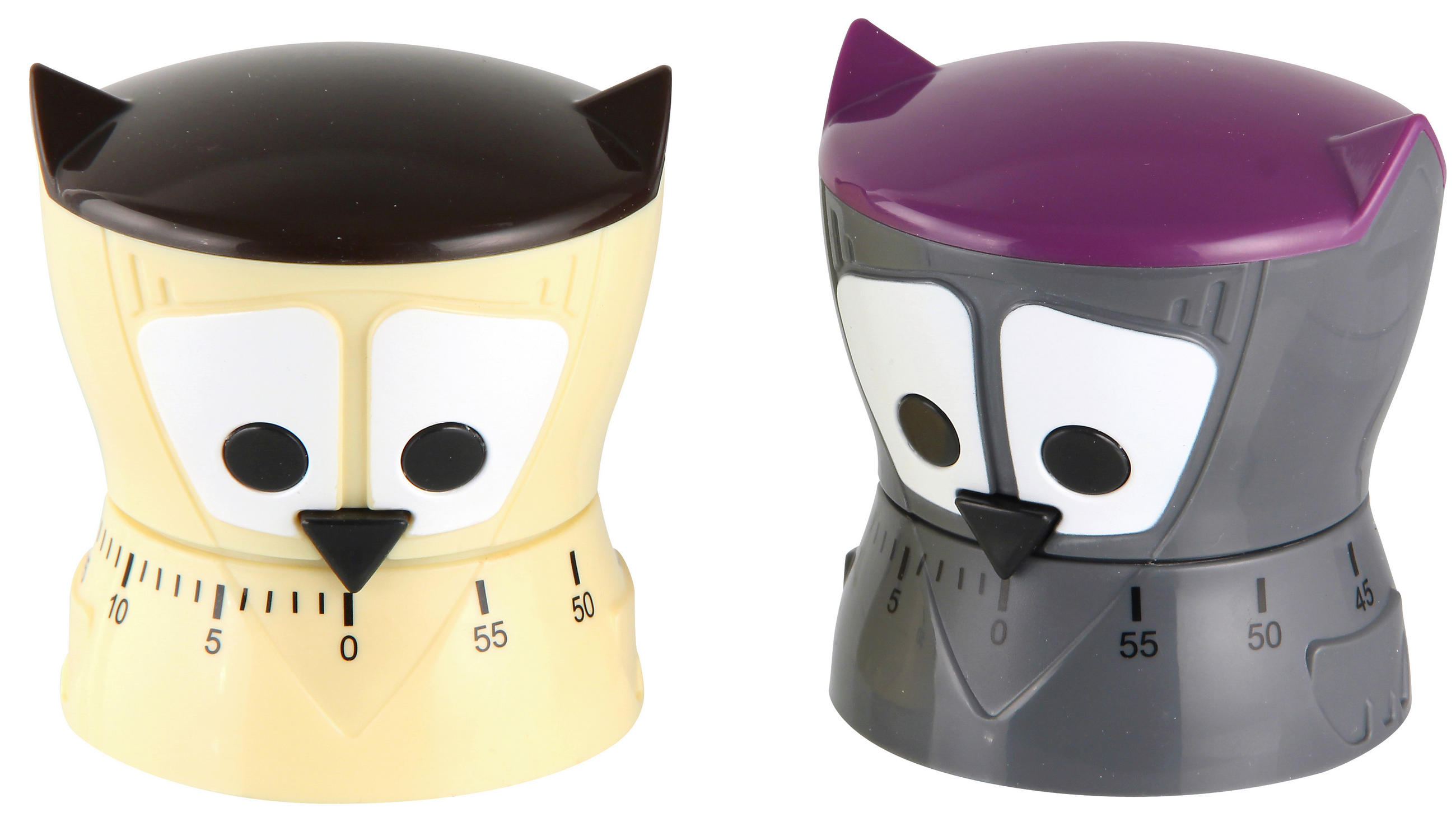 KURZZEITWECKER - Lila/Creme, KONVENTIONELL, Kunststoff (7,5/7,5cm) - Fackelmann