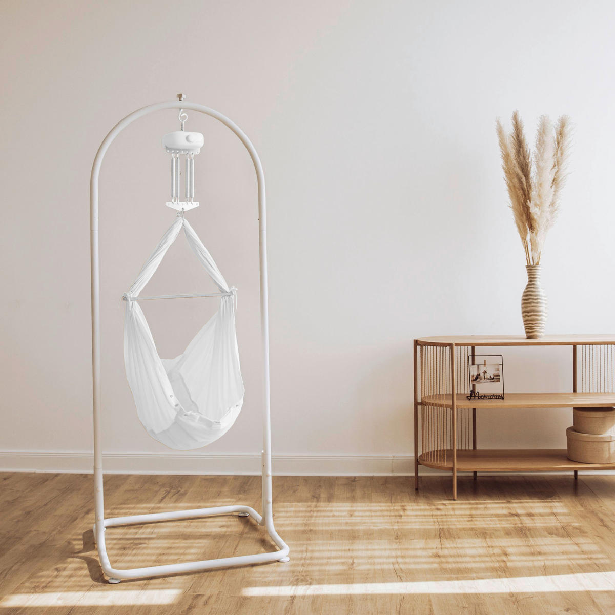 FEDERWIEGENZUBEHÖR   - Weiß, Basics, Metall (75/193/75cm) - swing2sleep