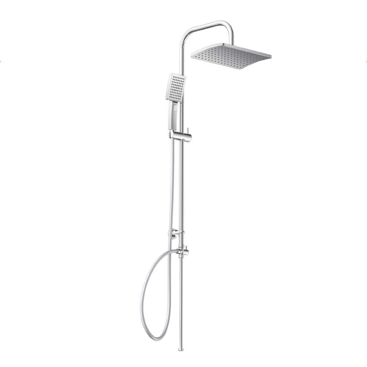 ÜBERKOPFBRAUSESET  - Chromfarben/Silberfarben, Basics, Kunststoff/Metall (32/97/54cm) - Schütte