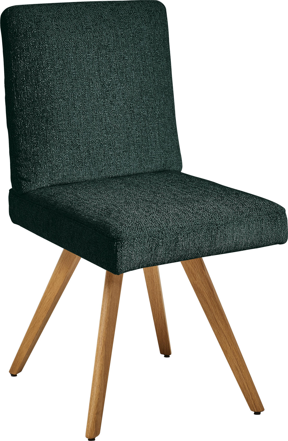 STUHL  in Flachgewebe Holz, Textil  - Eichefarben/Grün, Design, Holz/Textil (46/94/58cm) - Dieter Knoll