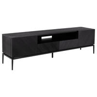 NIZKA OMARICA črna  - črna, Trendi, kovina/leseni material (180/50/40cm) - home24
