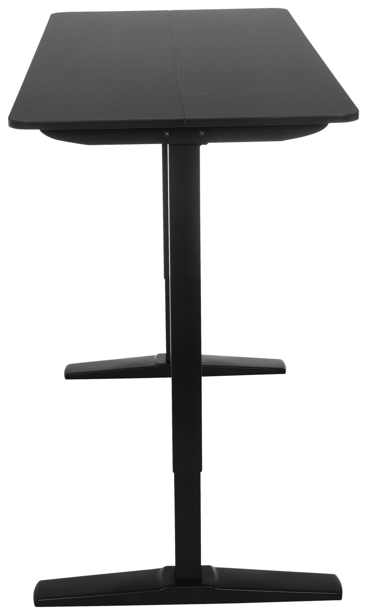 SKRIVBORD 120/60/75 - 120 cm  i svart  - svart, Modern, metall/trämaterial (120/60/75 - 120cm) - MID.YOU