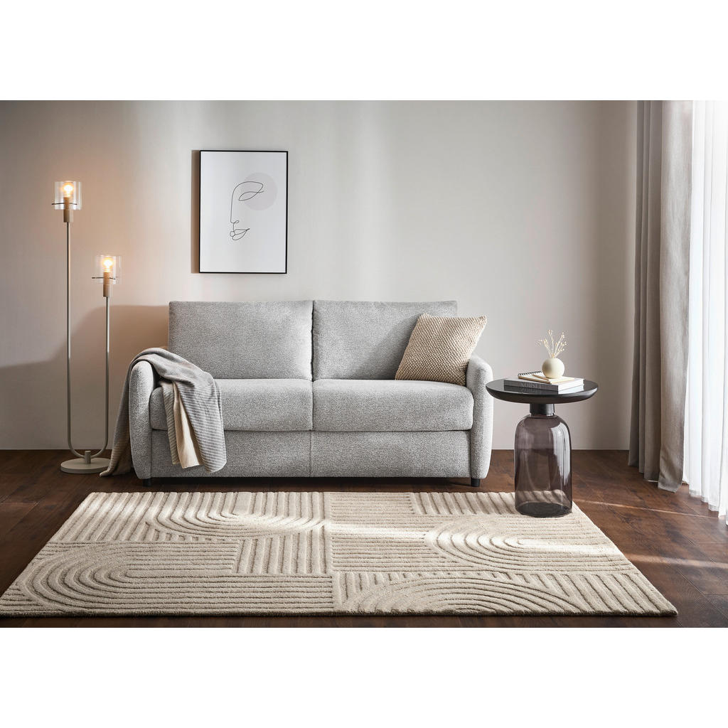 Thumbnail - Xora Schlafsofa, Grau, Textil, 2-Sitzer, 184x91x99 cm, Bettfunktion erhältlich, Rücken echt, Kinder- & Jugendzimmer, Jug...