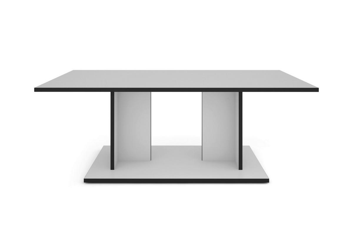 COUCHTISCH 110/40/60 cm rechteckig Weiß einfacher Aufbau  - Weiß, MODERN, Holzwerkstoff (110/40/60cm) - MID.YOU