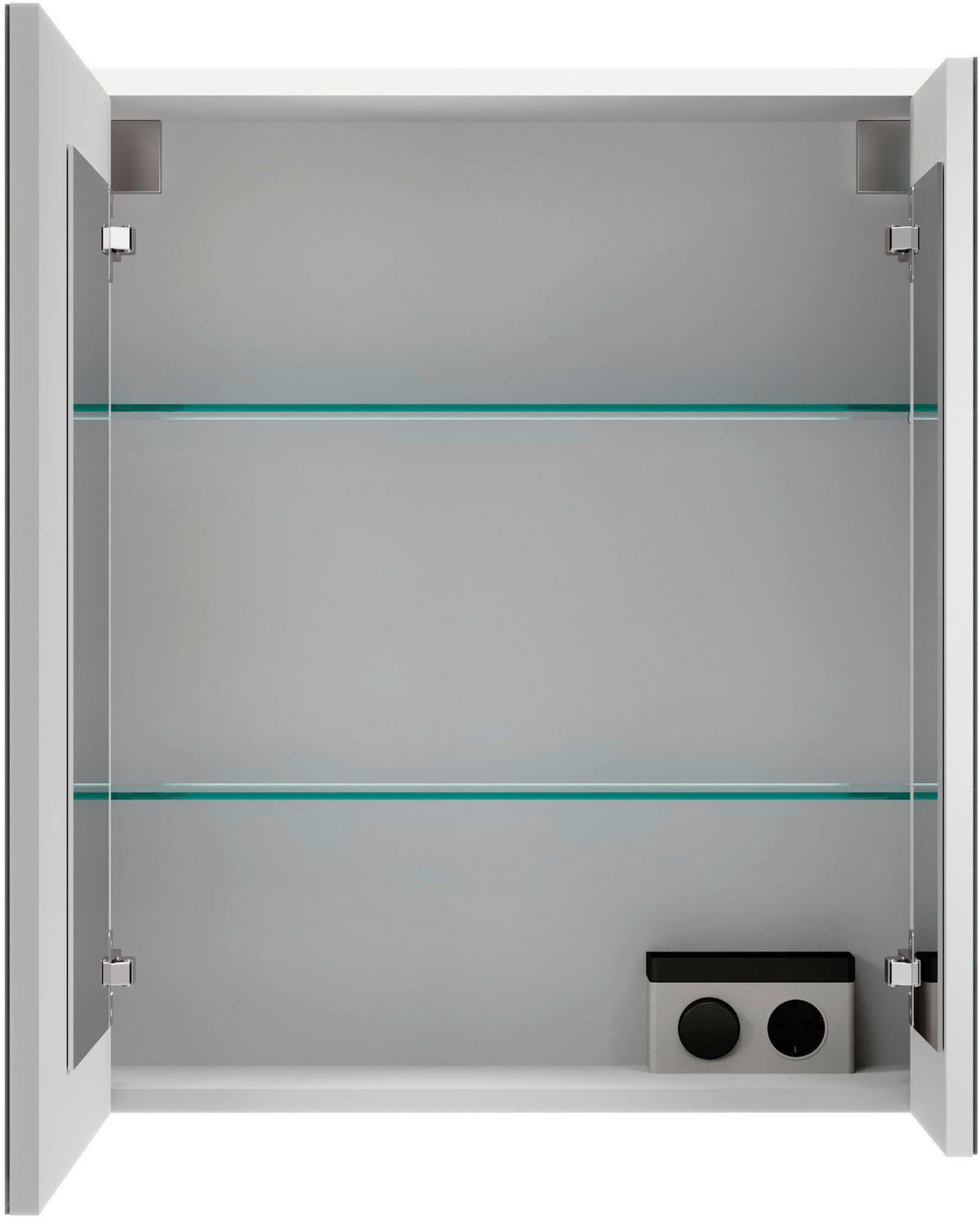 SPIEGELSCHRANK 60/68,3/16,5 cm  - Chromfarben/Kaschmir, MODERN, Glas/Holzwerkstoff (60/68,3/16,5cm) - Voleo
