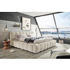 POLSTERBETT Cloudy gepolstertes Kopfteil  in Beige  - Beige, MODERN, Kunststoff/Textil - MID.YOU