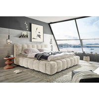 POLSTERBETT Cloudy gepolstertes Kopfteil  in Beige  - Beige, MODERN, Kunststoff/Textil - MID.YOU