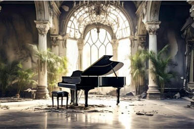 ALUMINIUMBILD Architektur  - Multicolor, Basics, Metall (120/80/2cm) - Euroart