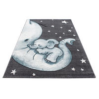 OTROŠKA PREPROGA  Kids 560     120/170 cm    tkano  modra, siva, bela  - modra/siva, Trend, tekstil (120/170cm) - Ben'n'jen