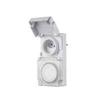 ZEITSCHALTUHR - Weiss, Basics, Textil (7,7/15,20/9,50cm) - Eglo