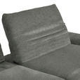 ECKSOFA  in Teddystoff Grau  280/170-195 cm  - Schwarz/Grau, Design, Textil/Metall (280/170-195cm) - Dieter Knoll