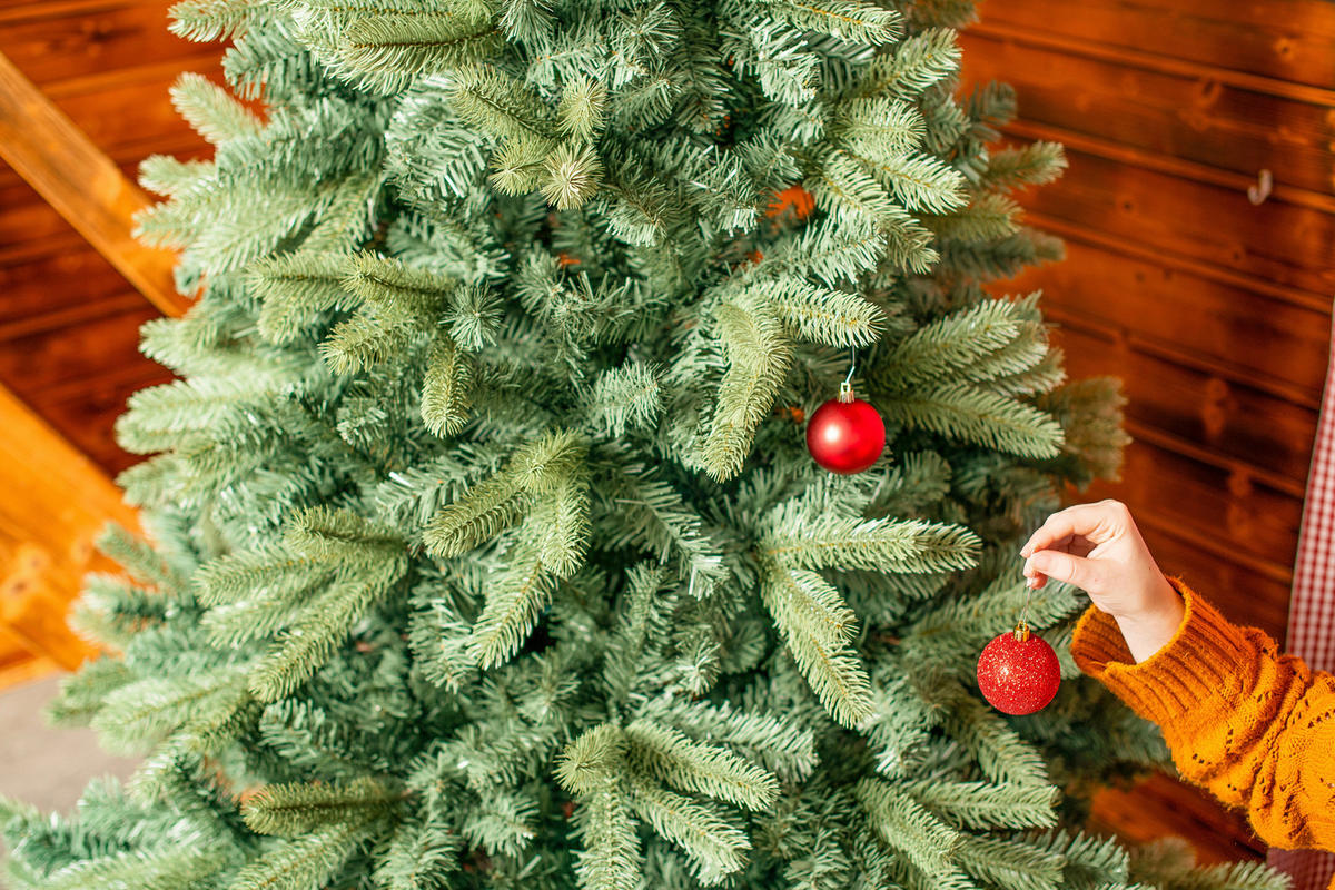 WEIHNACHTSBAUM 180 cm  - Grün, Basics, Kunststoff/Metall (180cm)