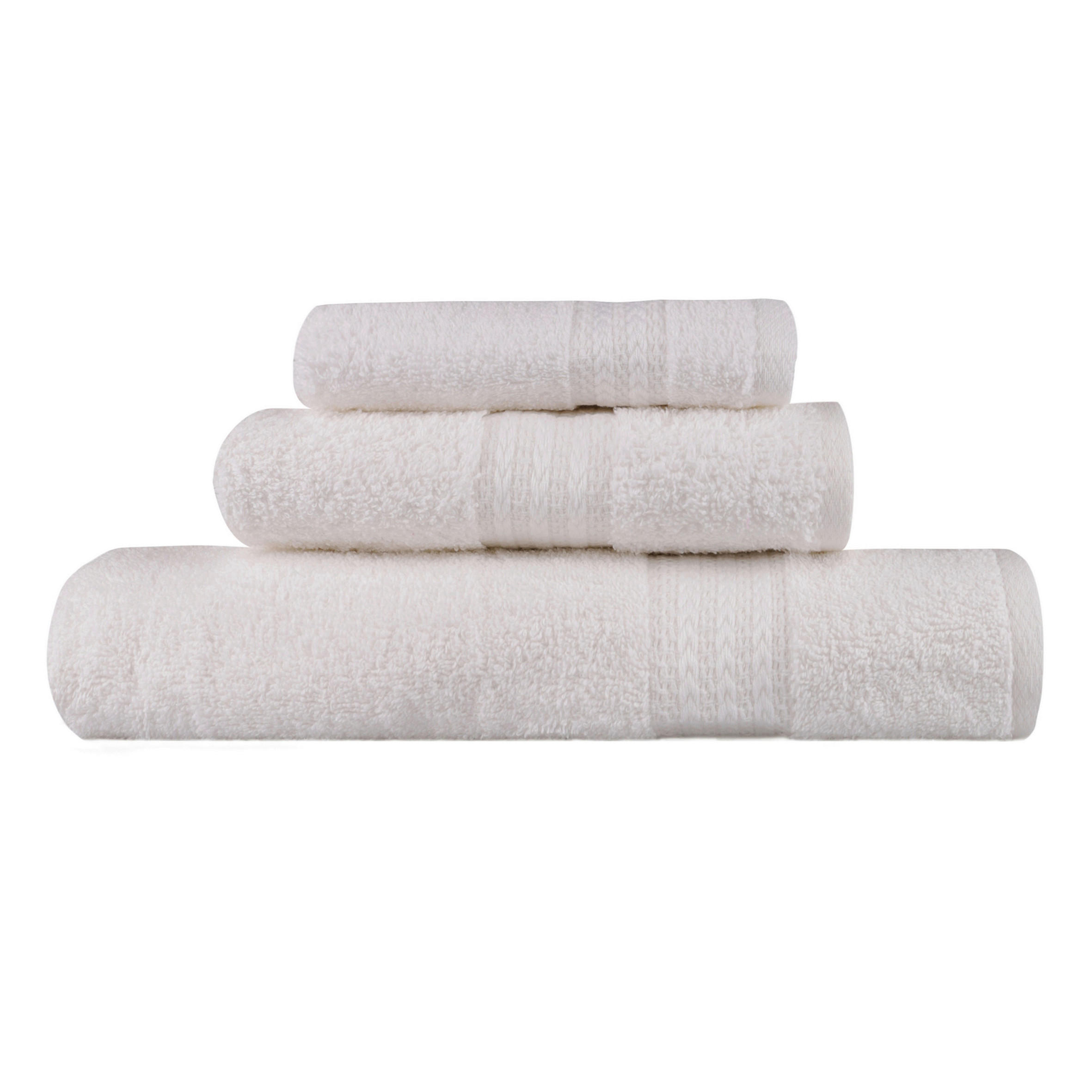 FROTTIERSET Weiß 3-teilig  - Weiß, Basics, Textil (30/50cm)