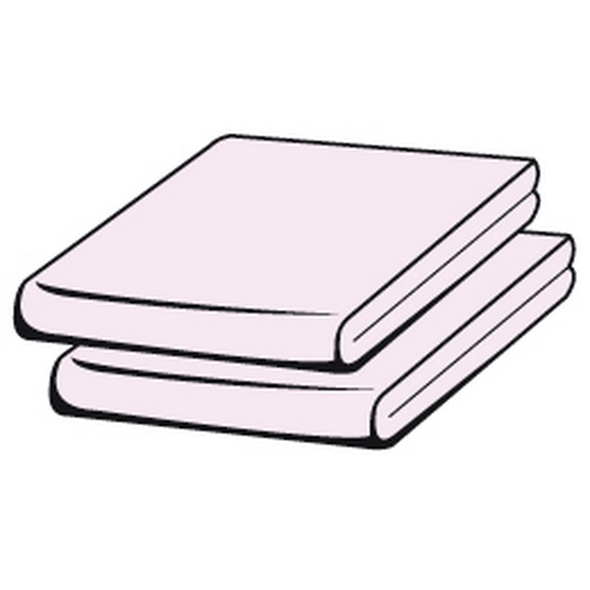 PLAHTA S GUMICOM 100/200 cm  BASIC  - svijetlo ružičasta, Basics, tekstil (100/200cm) - Schlafgut