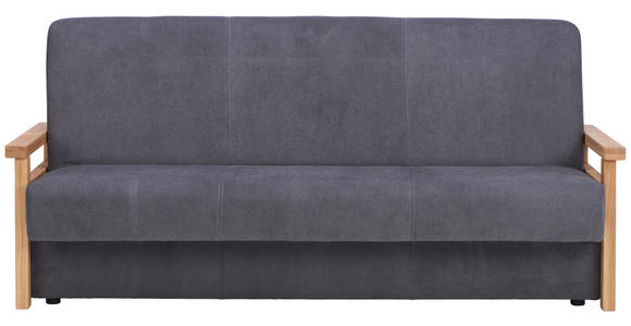 SCHLAFSOFA in Grau  - Grau, KONVENTIONELL, Holz/Textil (220/90/90cm) - Venda