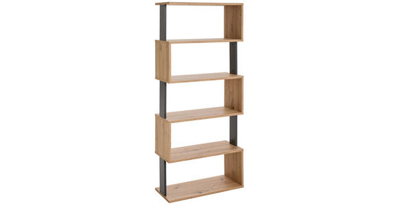 REGAL  70/161/30 cm Anthrazit, Eiche Artisan  - Anthrazit/Eiche Artisan, Basics, Holzwerkstoff (70/161/30cm) - Xora