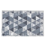 FUßMATTE 66/110 cm  - Hellgrau/Weiß, Design, Textil (66/110cm) - Esposa