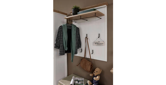 GARDEROBENPANEEL  in 93/107/30 cm  - Eichefarben/Pinienfarben, ROMANTIK / LANDHAUS, Holzwerkstoff (93/107/30cm) - Landscape