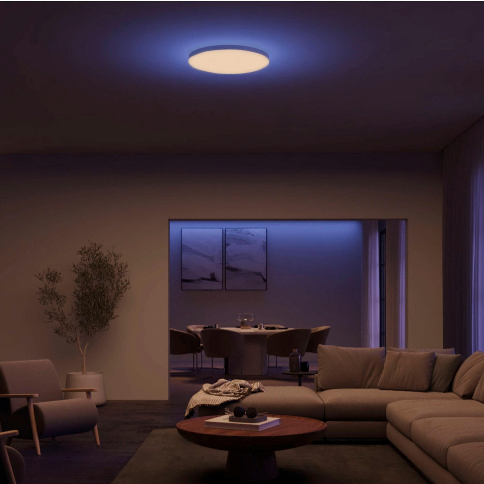 LED-DECKENLEUCHTE  39,5/5 cm    - Weiss, Basics, Metall (39,5/5cm) - Philips HUE