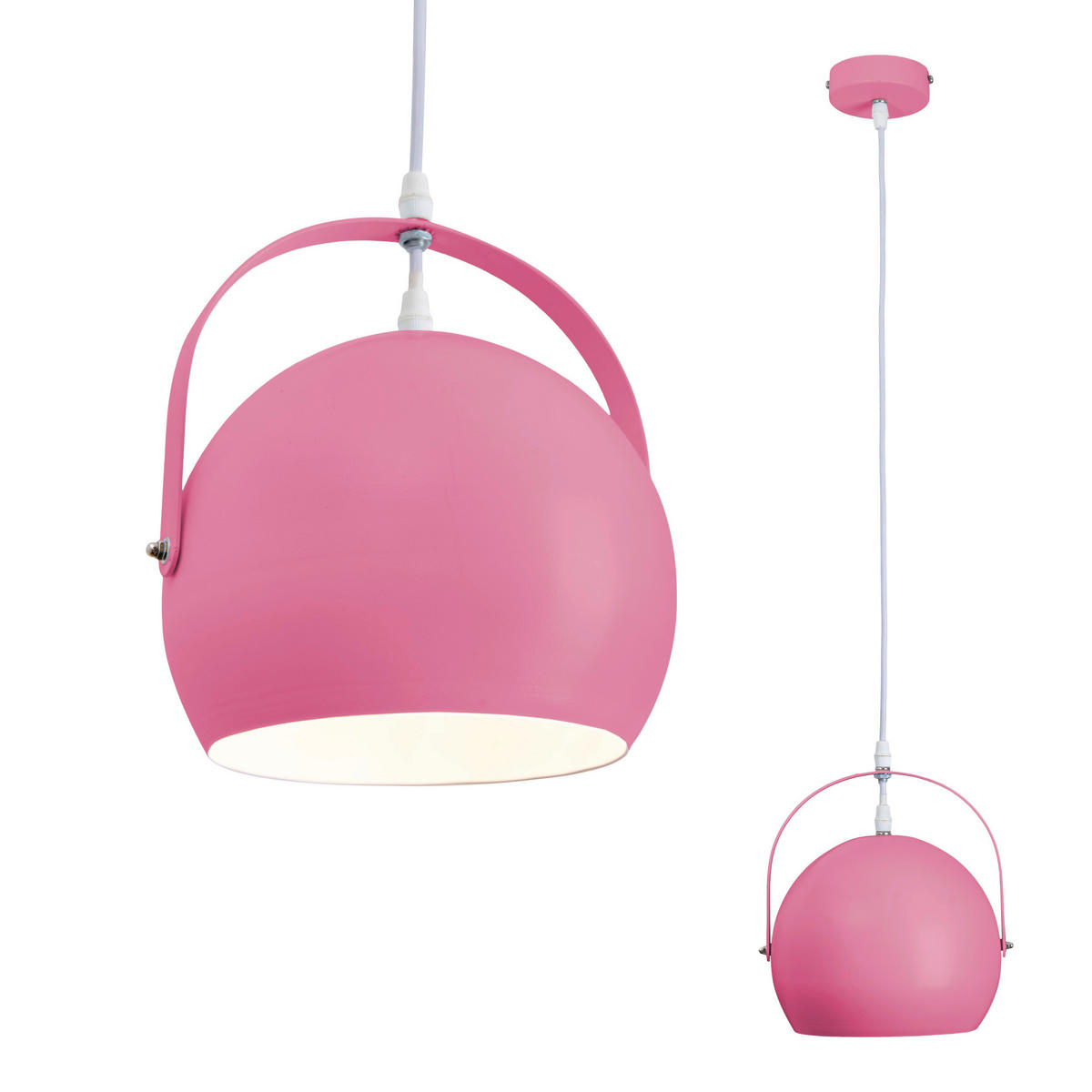 PENDELLEUCHTE Colorado 25/132 cm   - Pink, Basics, Metall (25/132cm) - Näve