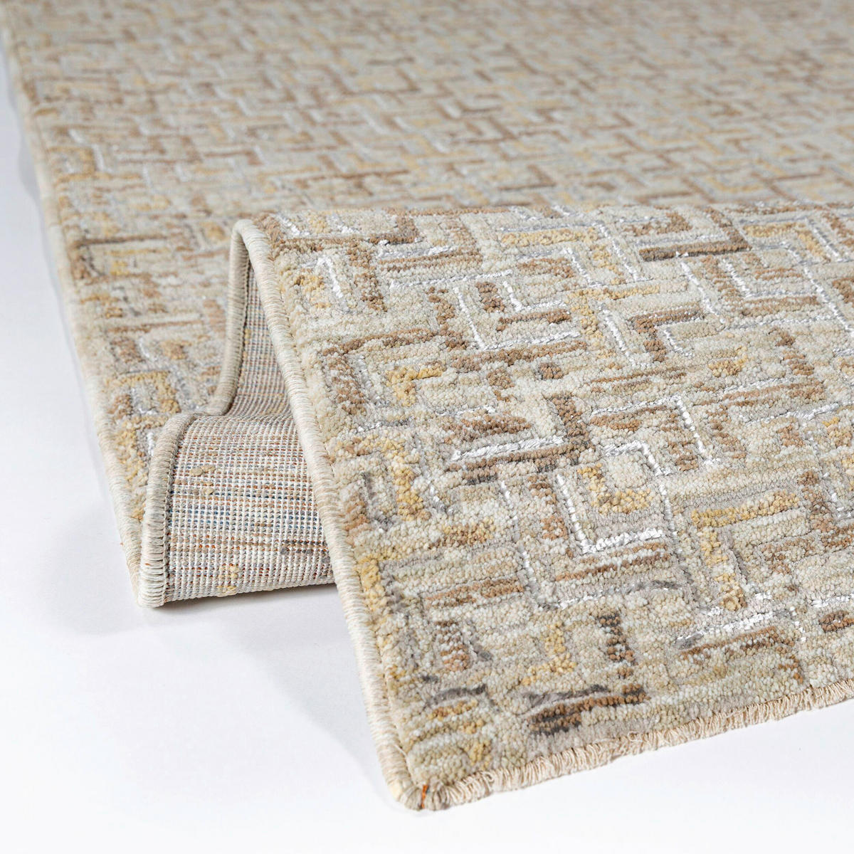 WEBTEPPICH  Wohnzimmer 160/230 cm Kado Beige rechteckig  - Beige, Basics, Kunststoff/Textil (160/230cm) - Flair Rugs