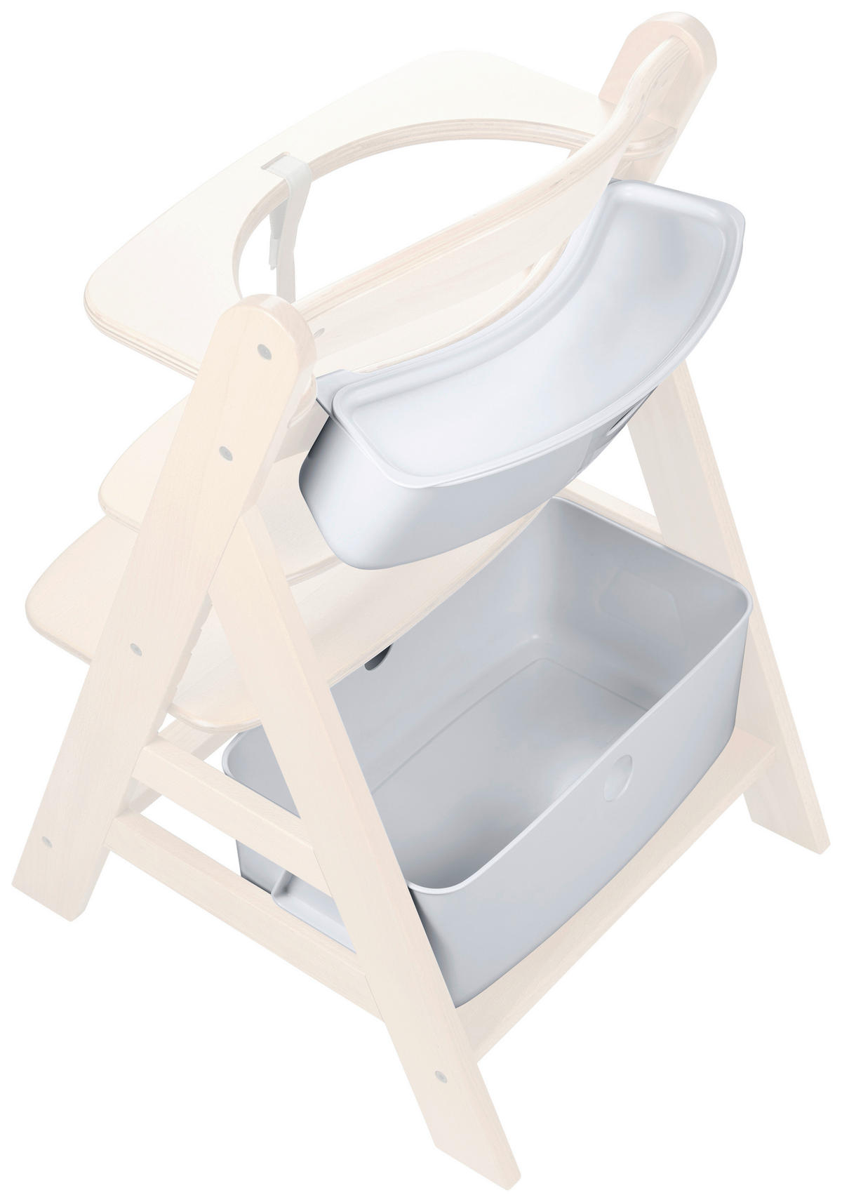 AUFBEWAHRUNGSBOX 2er SET ALPHA +  - Weiß, Basics, Kunststoff (26/16/47cm) - Hauck