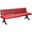 SITZBANK 220/87/70-86 cm  in Rot  - Rot/Schwarz, KONVENTIONELL, Textil/Metall (220/87/70-86cm) - Moderano