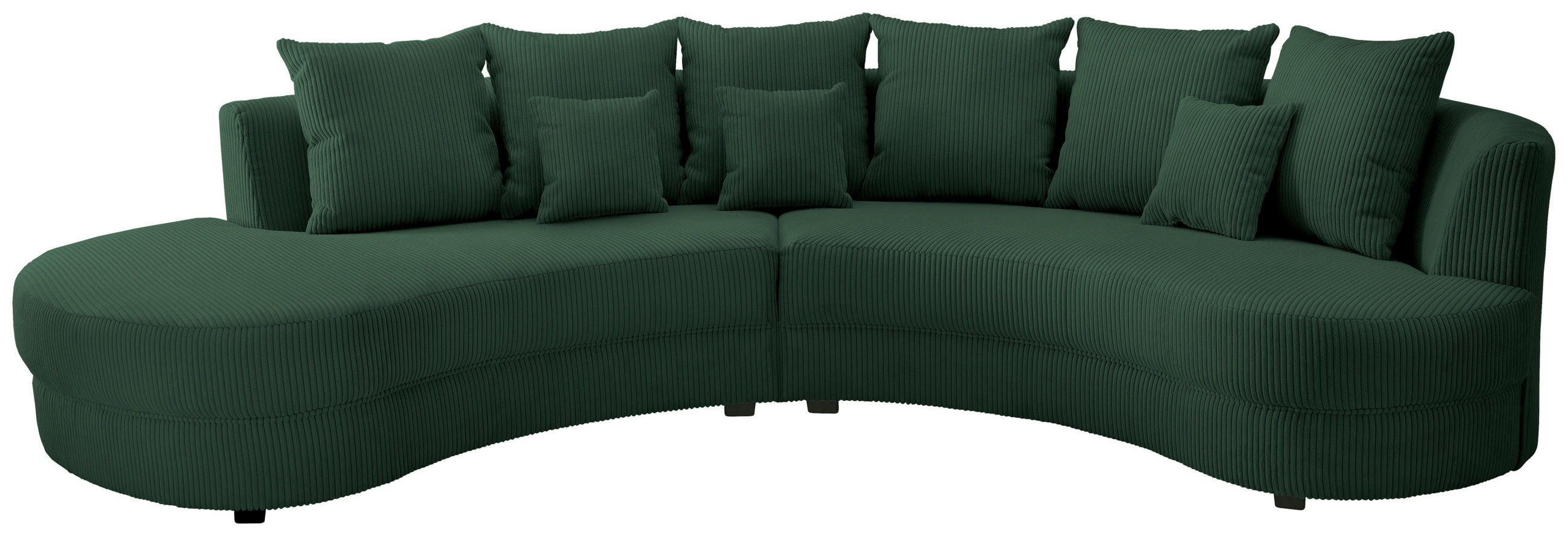 SOFFA i textil mörkgrön  - olivgrön/svart, Design, textil/plast (300/160cm) - Livetastic