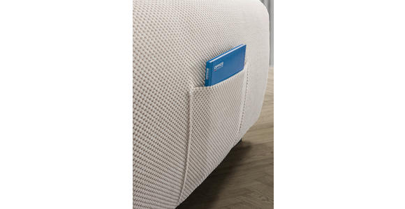 ECKSOFA  in Plüsch Creme  - Creme/Schwarz, KONVENTIONELL, Kunststoff/Textil (175/249cm) - Carryhome