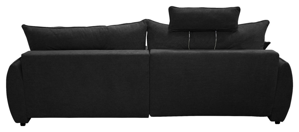 ECKSOFA FRESH Anthrazit Struktur  - Anthrazit/Beige, Design, Kunststoff/Textil (264/195cm) - MID.YOU