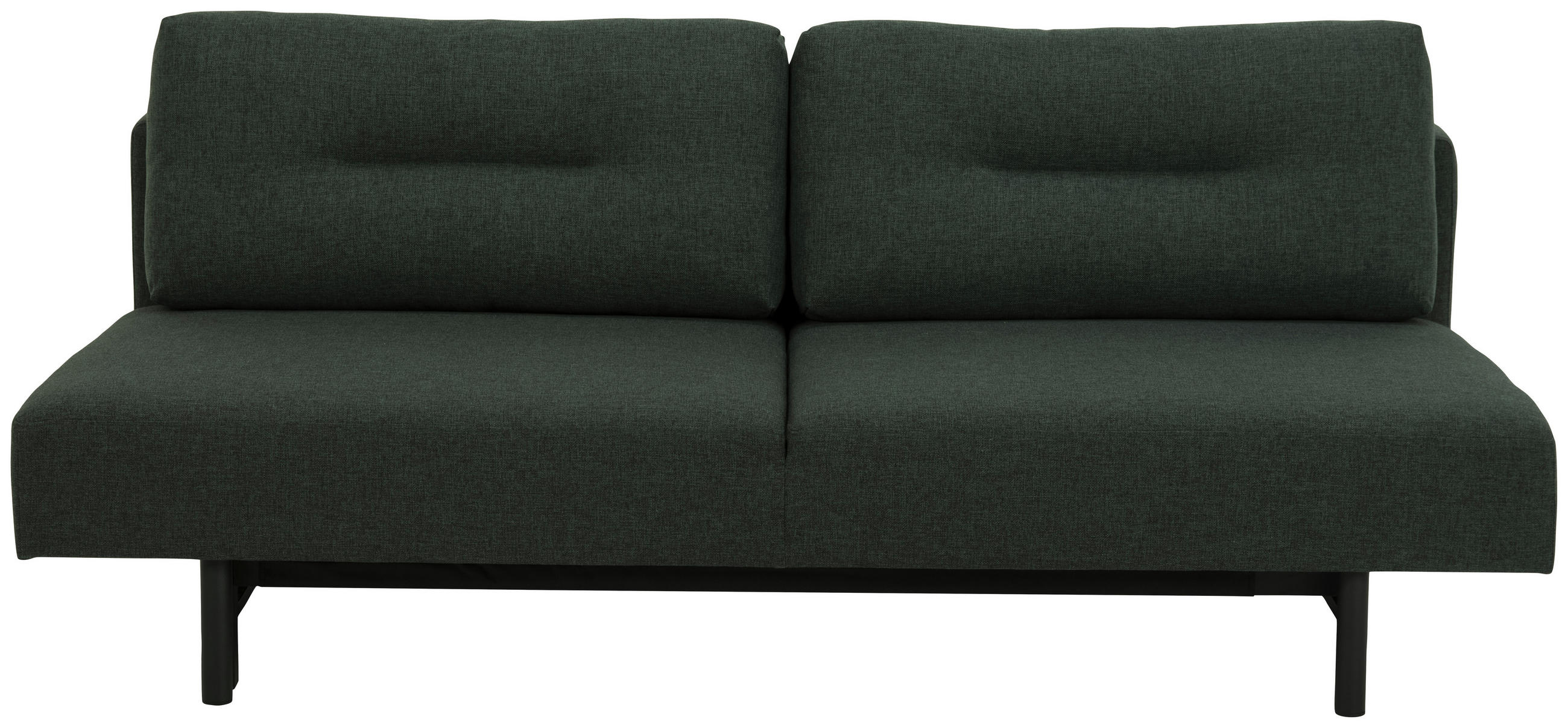 SCHLAFSOFA Flachgewebe Grün  - Schwarz/Grün, KONVENTIONELL, Textil/Metall (200/83/105cm) - Livetastic