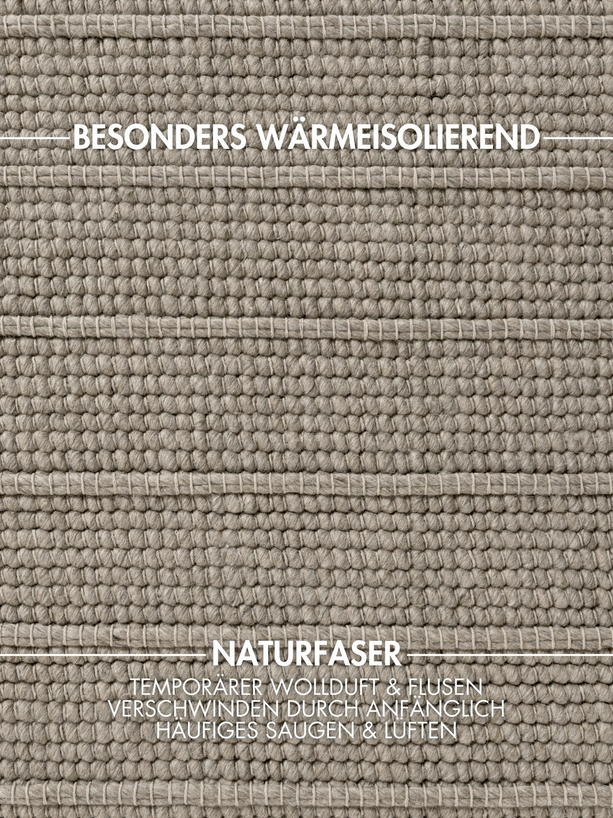 WOLLTEPPICH 120/170 cm Camden Grau rechteckig  - Grau, KONVENTIONELL, Textil (120/170cm) - Ted Baker