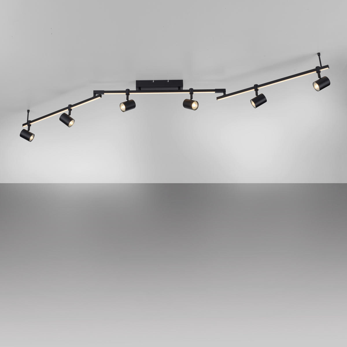 LED-STRAHLER Barik   - Design, Kunststoff/Metall (188cm) - Paul Neuhaus