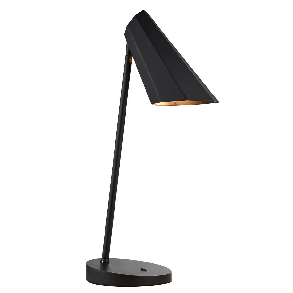 TISCHLEUCHTE 18/61 cm   - Schwarz/Nickelfarben, KONVENTIONELL, Metall (18/61cm) - ENDON