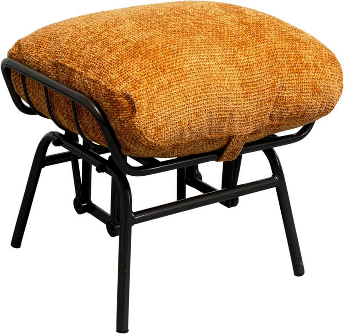 SESSELSET Mikrofaser Hocker    - Gelb/Schwarz, Design, Holz/Textil (83/97/106cm) - Kare-Design