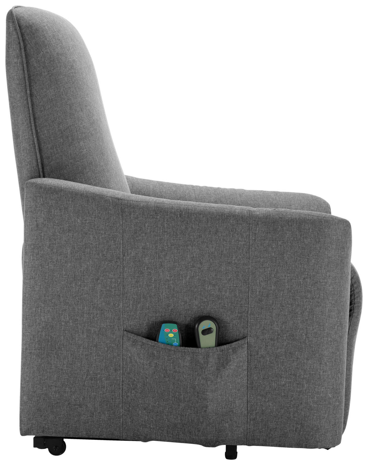 TV-FOTEL - fekete/szürke, Konventionell, textil/fém (73.5/103/87cm) - MID.YOU