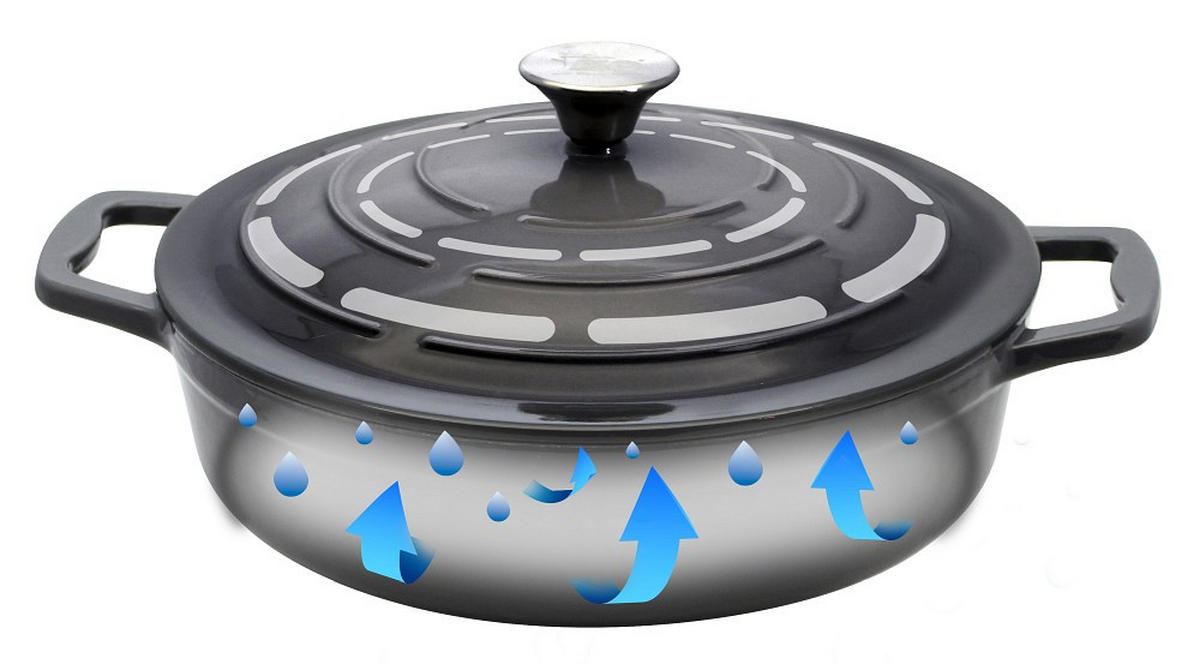 SERVIERPFANNE 28 cm  - KONVENTIONELL, Metall (28cm) - ELO