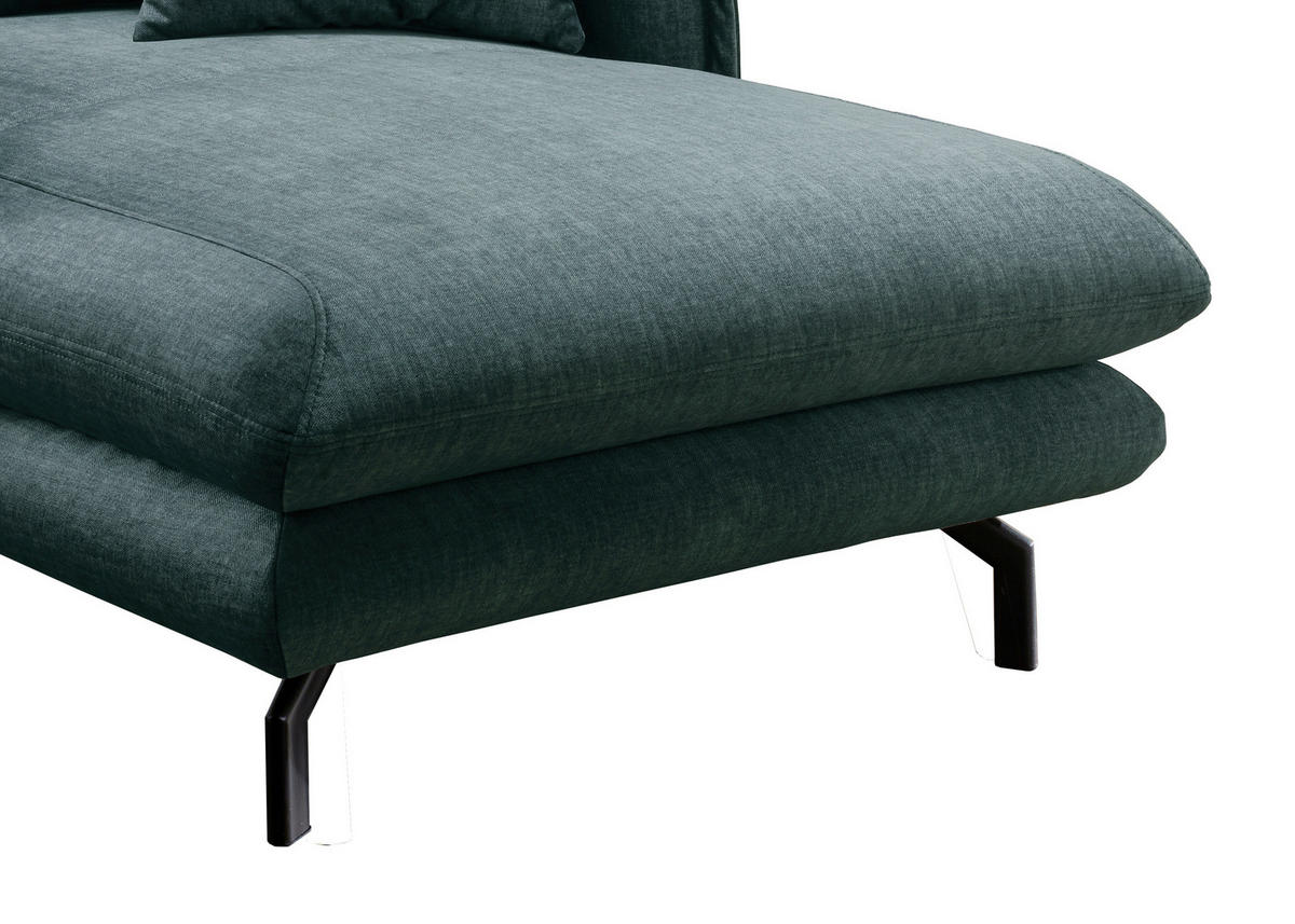 XXL-SESSEL in Velours Hellblau  - Schwarz/Hellblau, Modern, Textil/Metall (111/101/167cm) - Livetastic