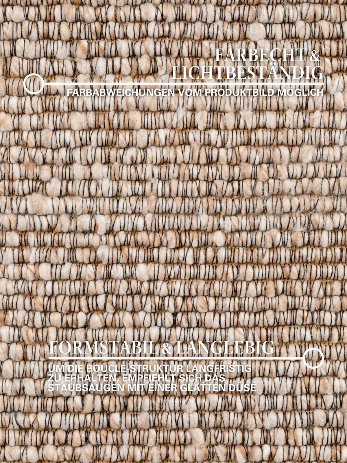 HANDWEBTEPPICH Wohnzimmer 200 cm Kollektion 1852 Wilma Multicolor, Beige rund  - Beige/Multicolor, Basics, Textil (200cm) - Villeroy & Boch