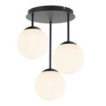 HÄNGELEUCHTE 34,5/41,5 cm  - Schwarz/Weiß, Trend, Glas/Metall (34,5/41,5cm) - Novel