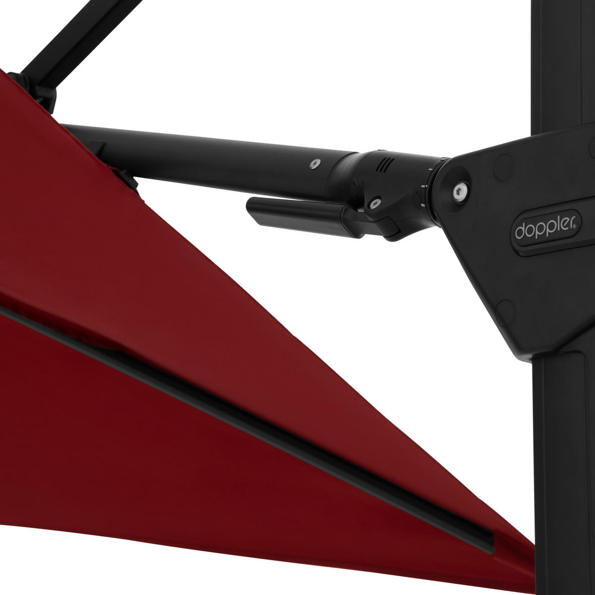 SENČNIK - črna/bordo, Basics, kovina/tekstil (240/135cm) - Doppler